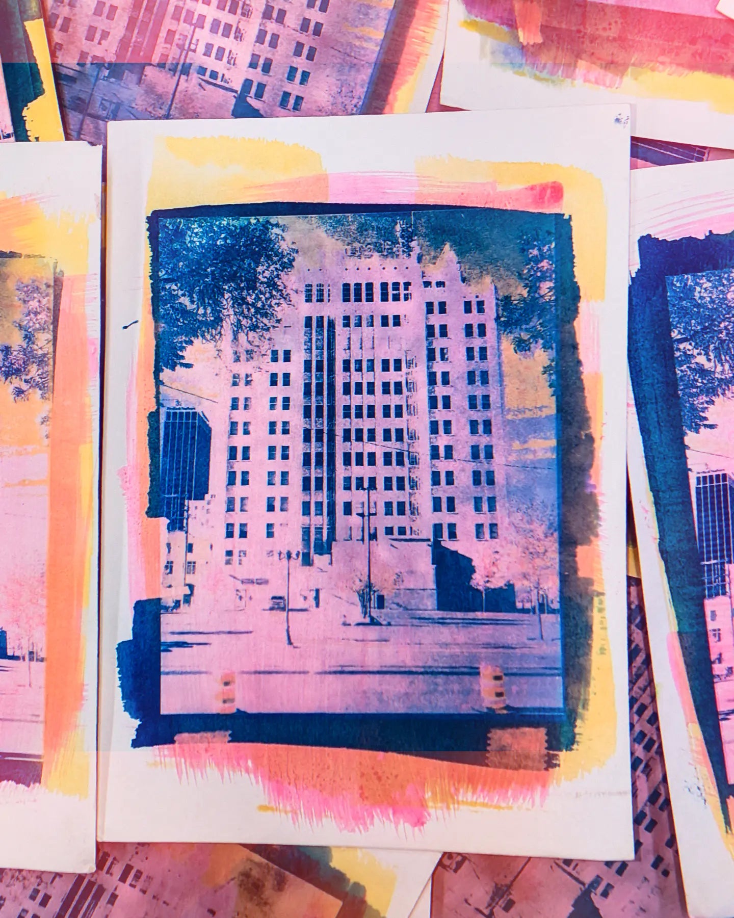 Santa Fe bldg, Amarillo TX - art print by DRC_ART