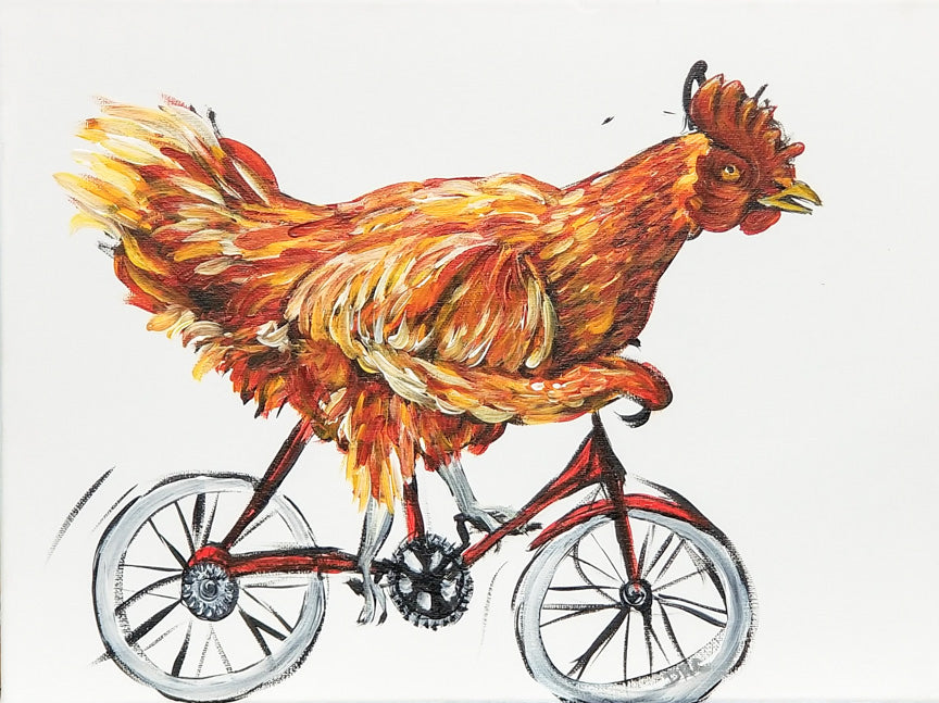 Men's High Top - Bicycle Chicken