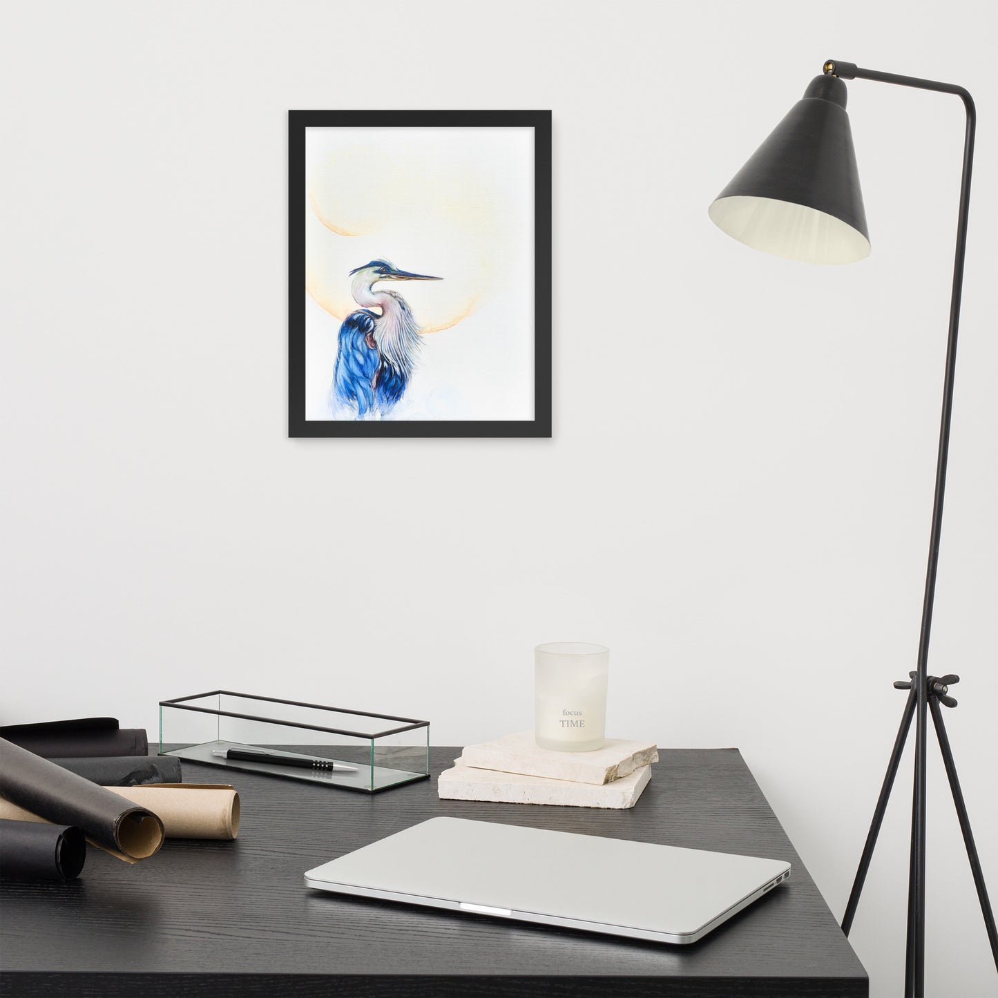 Framed poster - Blue Heron