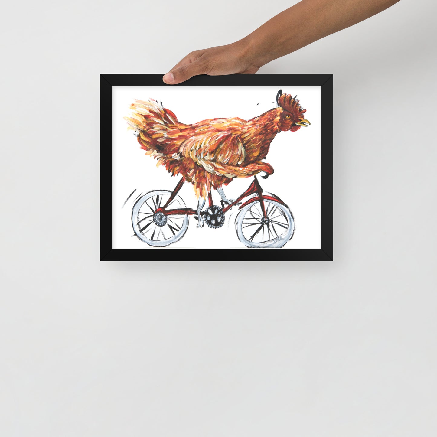 Framed poster - Bicycle Chicken