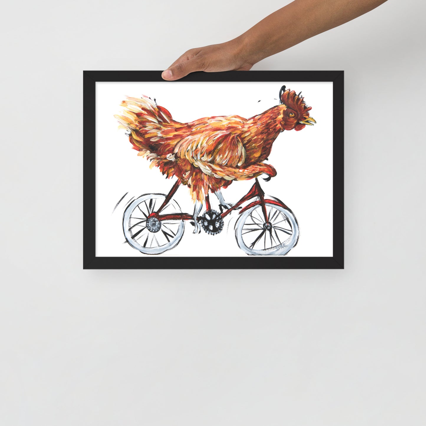 Framed poster - Bicycle Chicken