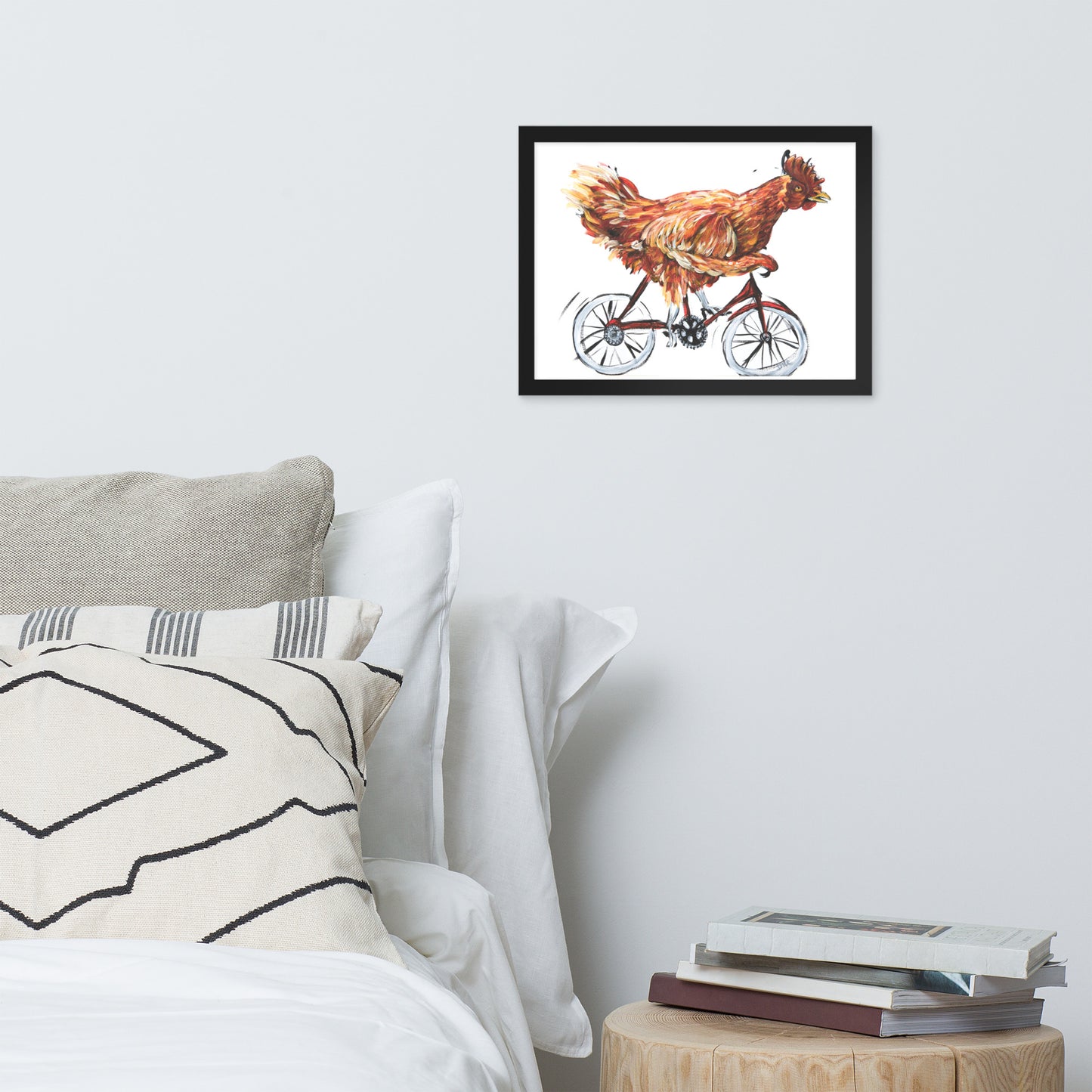 Framed poster - Bicycle Chicken