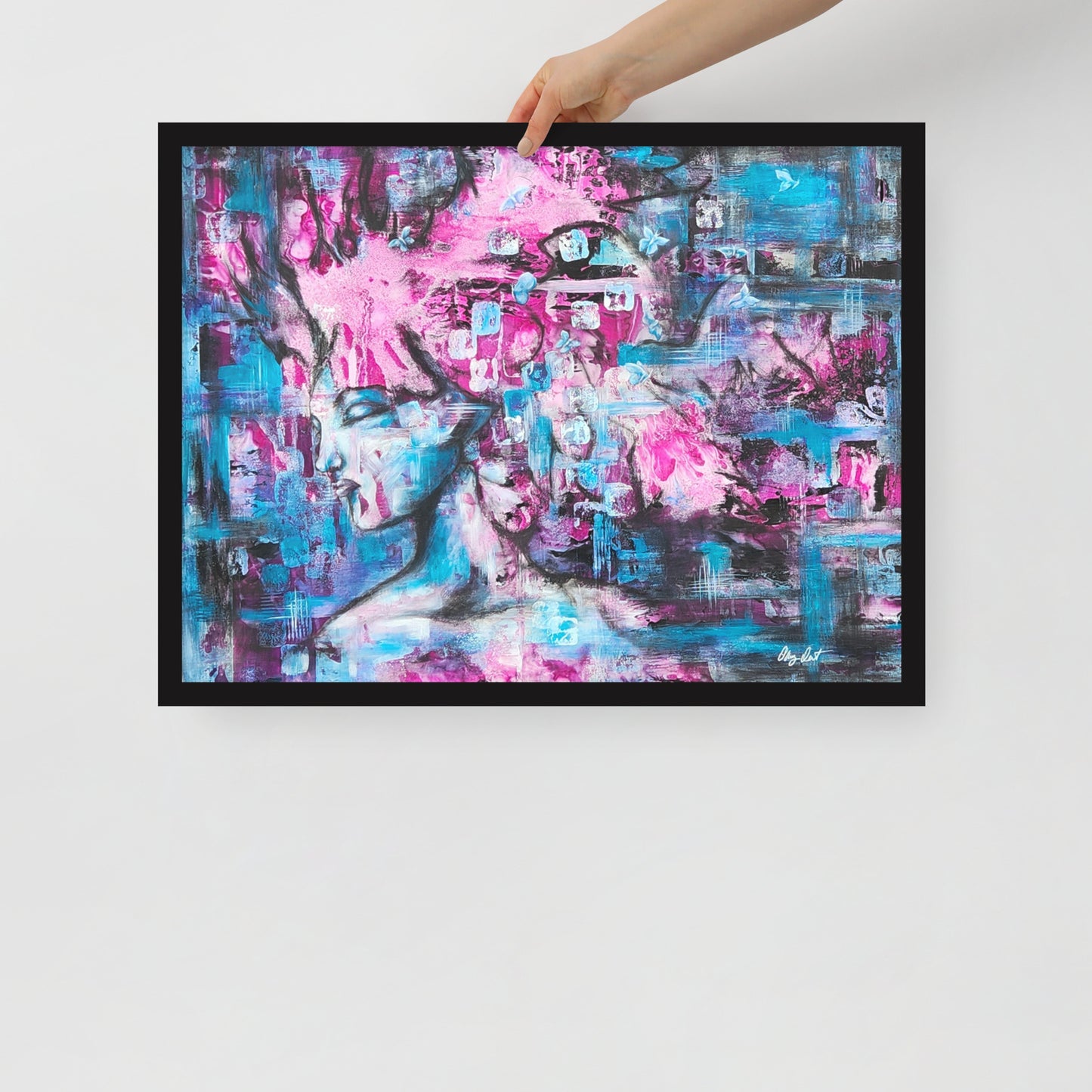 Framed poster- Pink Lady