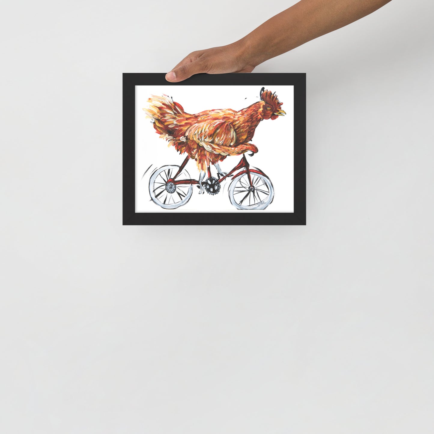 Framed poster - Bicycle Chicken