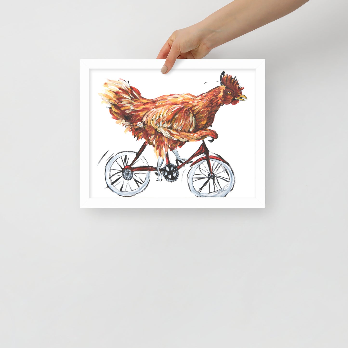 Framed poster - Bicycle Chicken