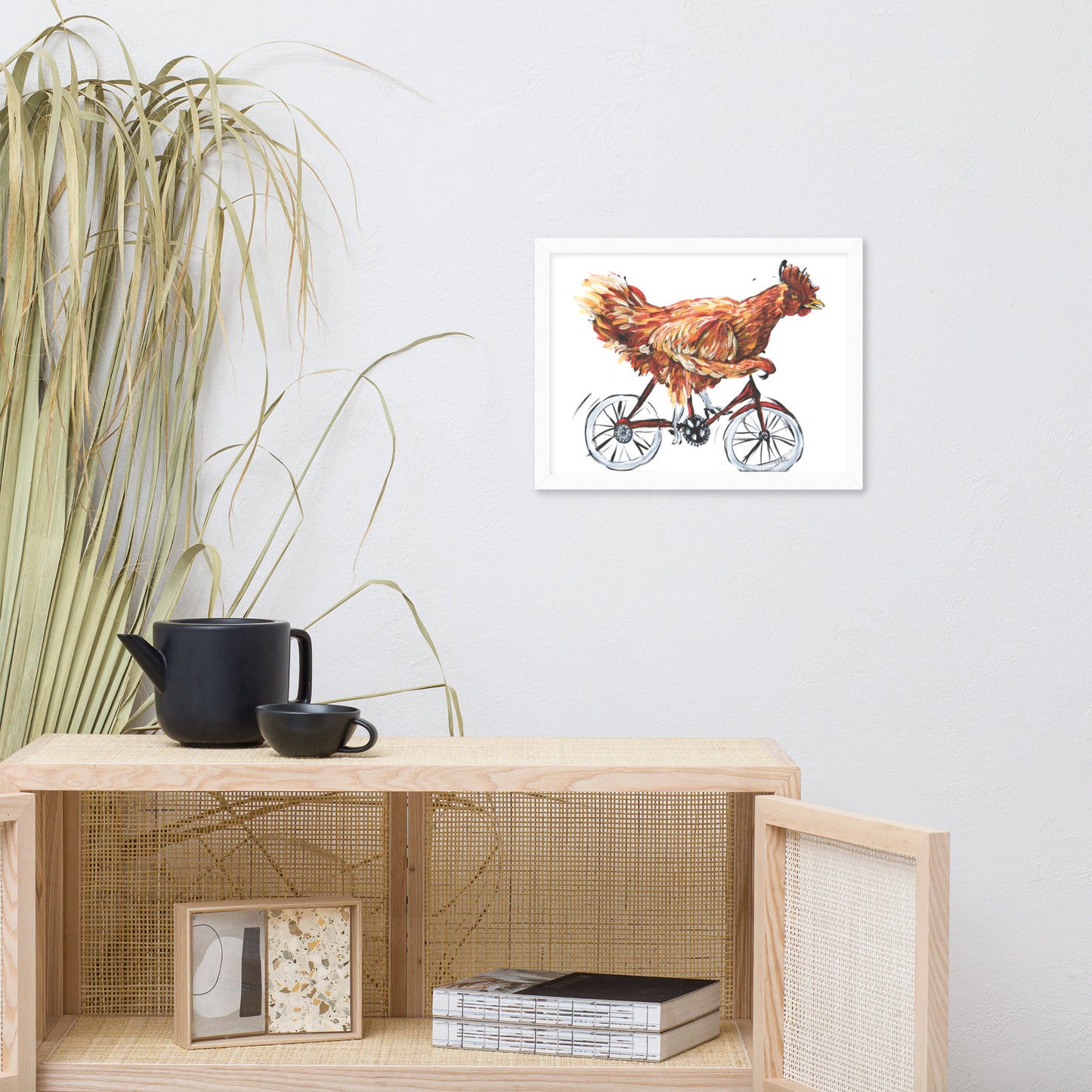 Framed poster - Bicycle Chicken