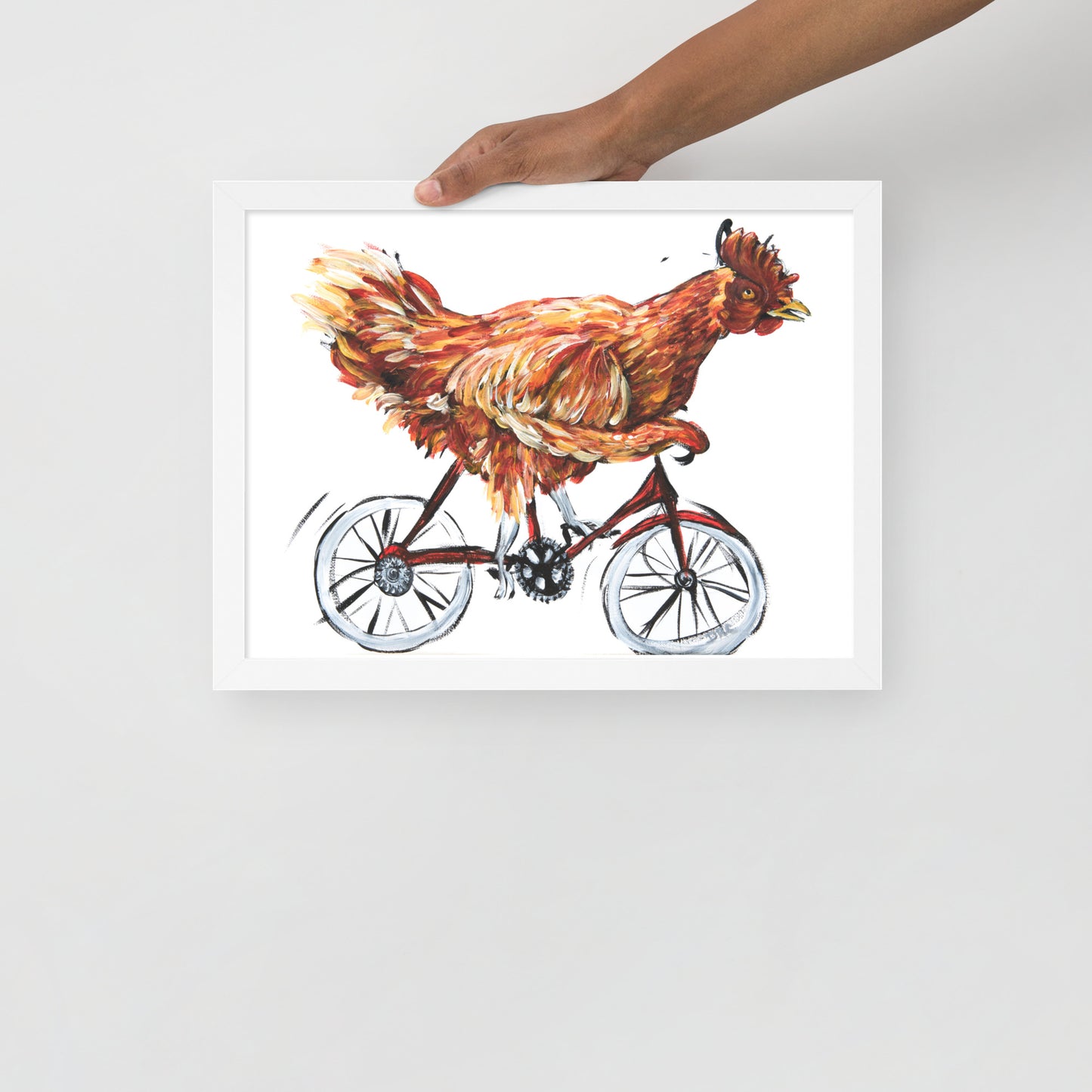 Framed poster - Bicycle Chicken