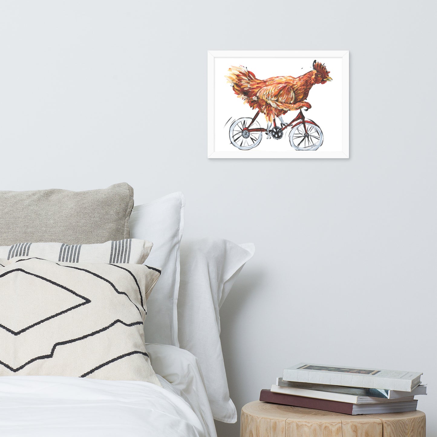 Framed poster - Bicycle Chicken