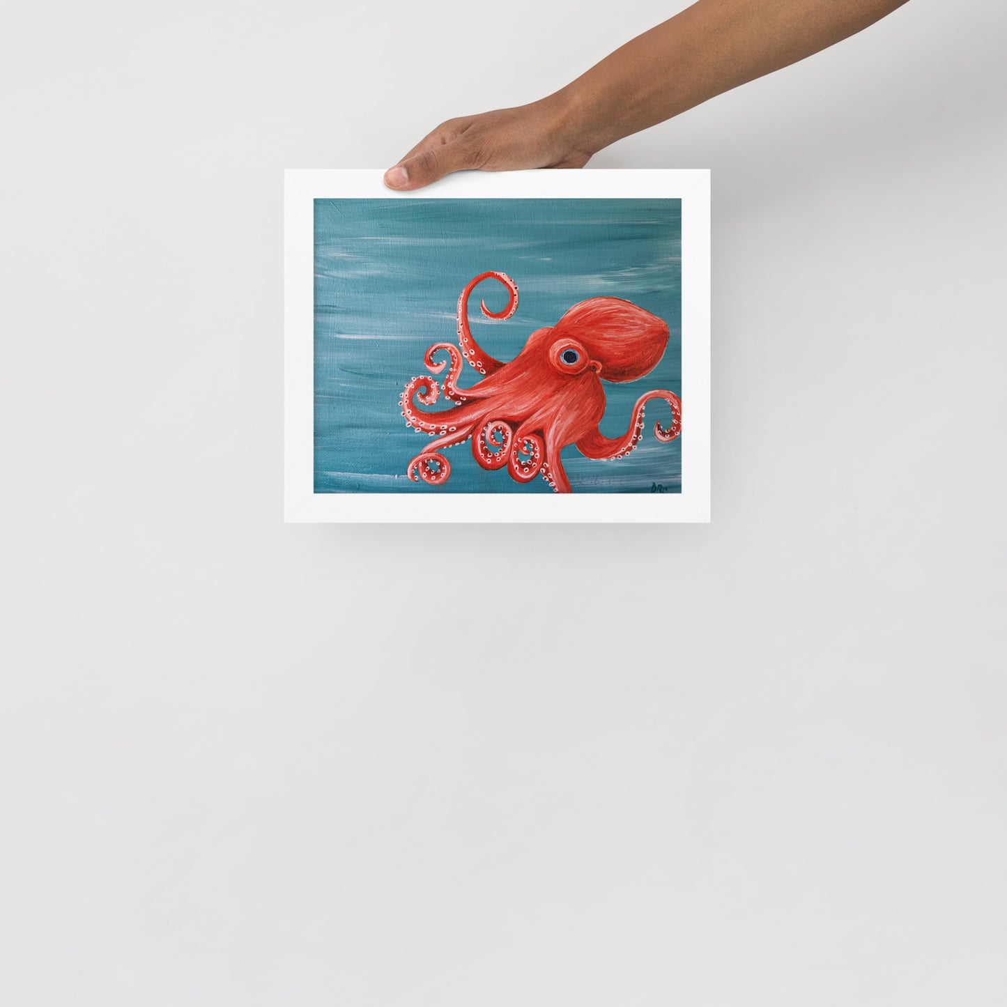 Framed poster - Orange Octo