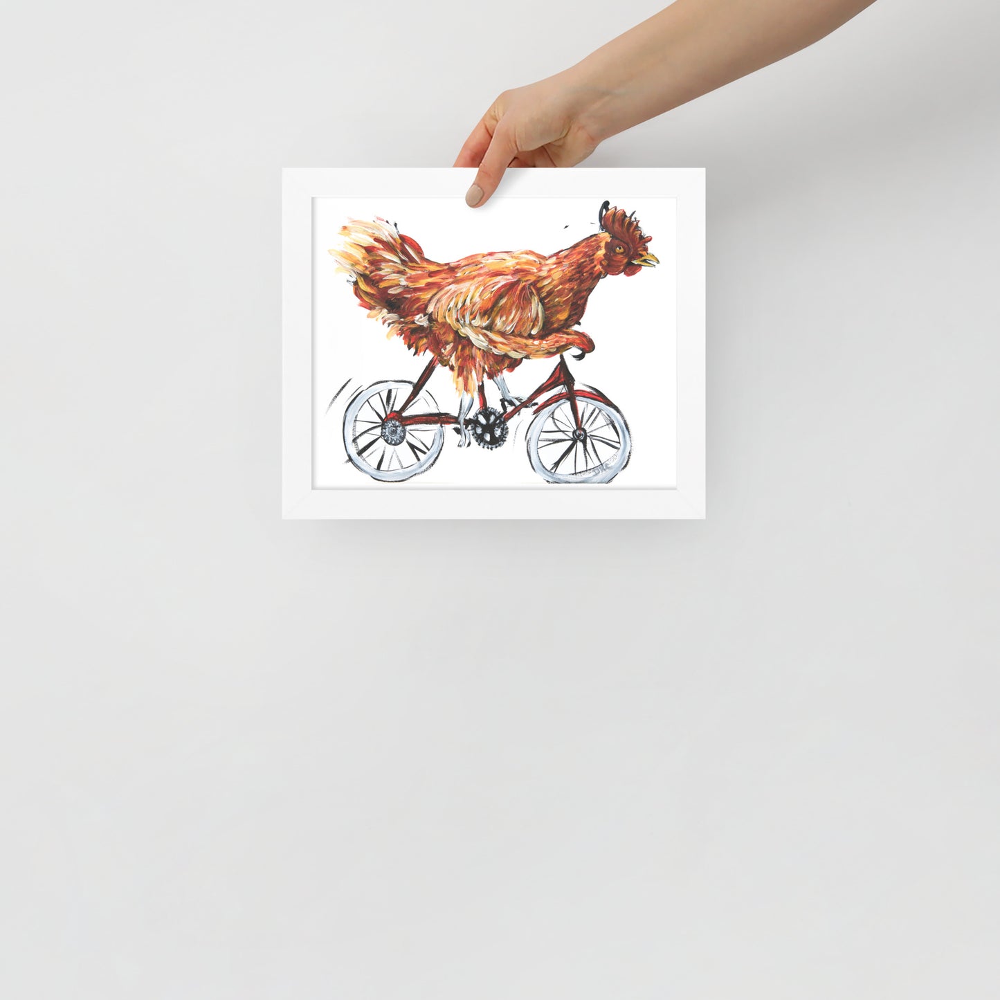 Framed poster - Bicycle Chicken