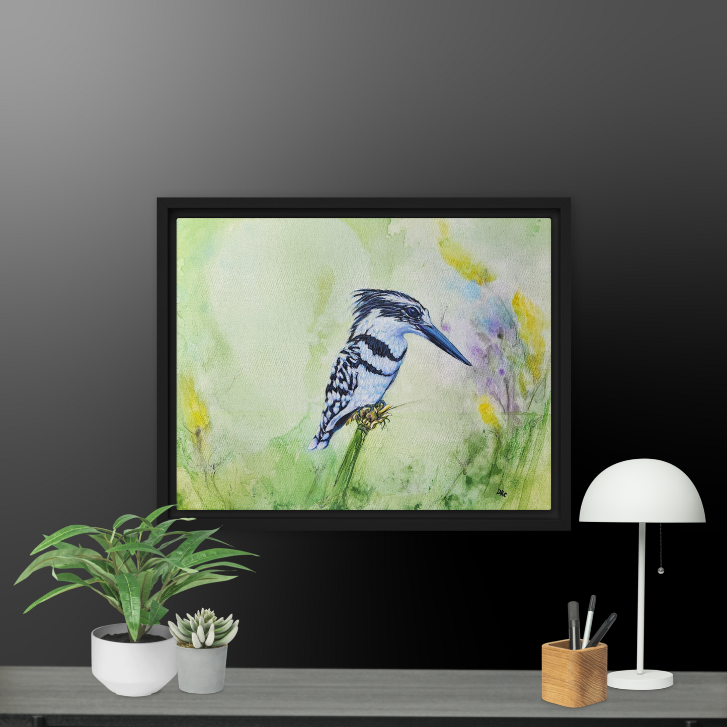 Framed canvas - Kingfisher