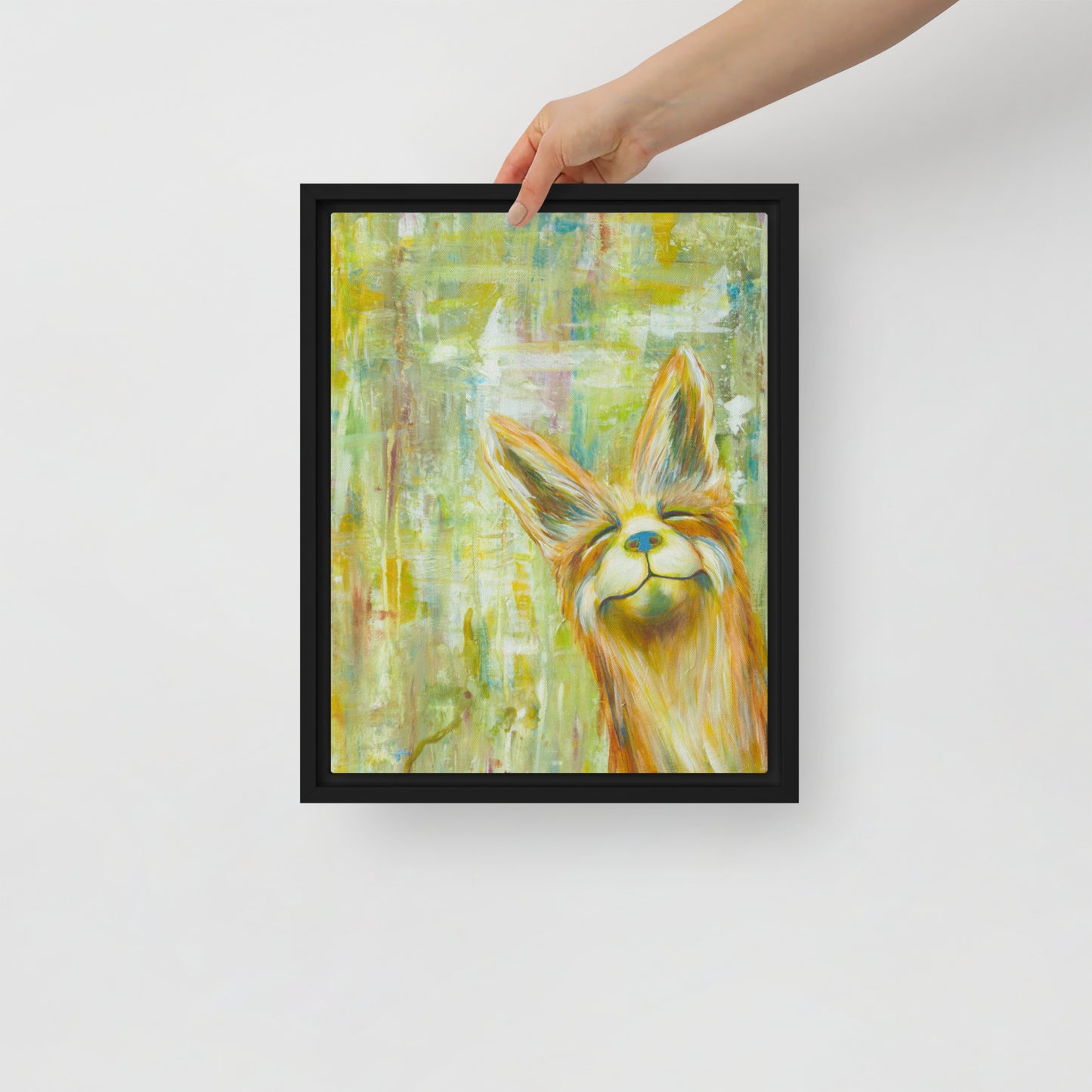 Framed canvas - Sunny Smile Fox