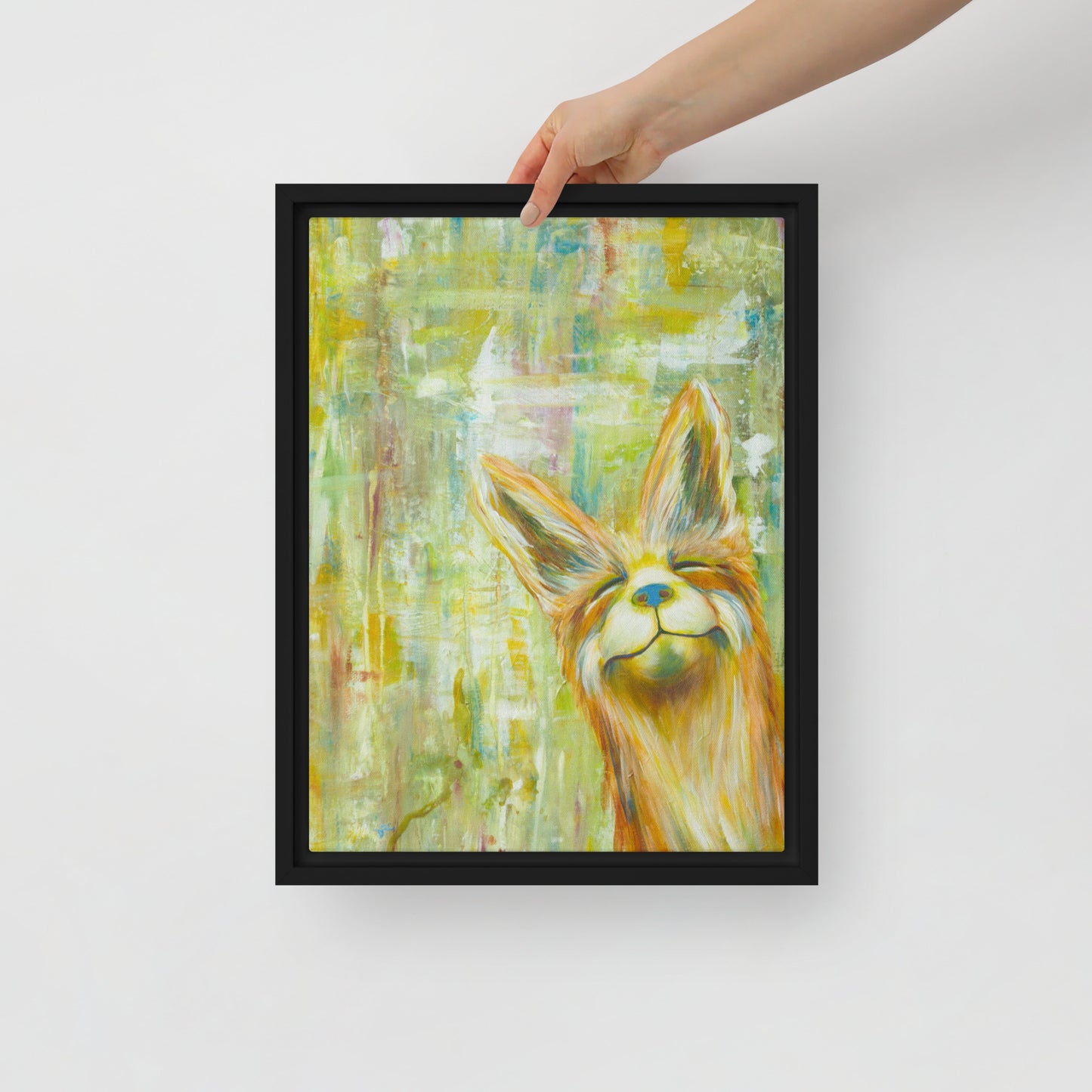 Framed canvas - Sunny Smile Fox