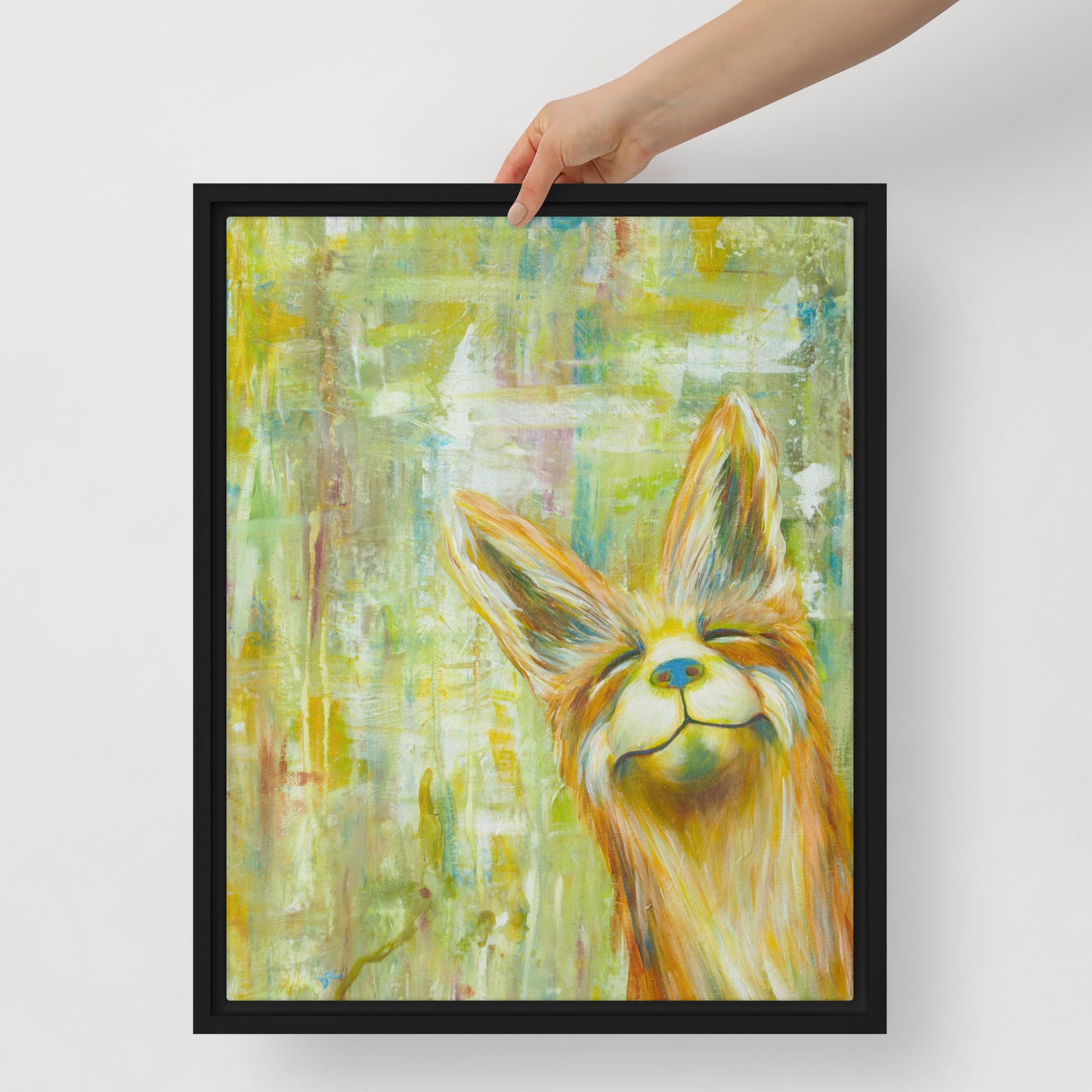 Framed canvas - Sunny Smile Fox