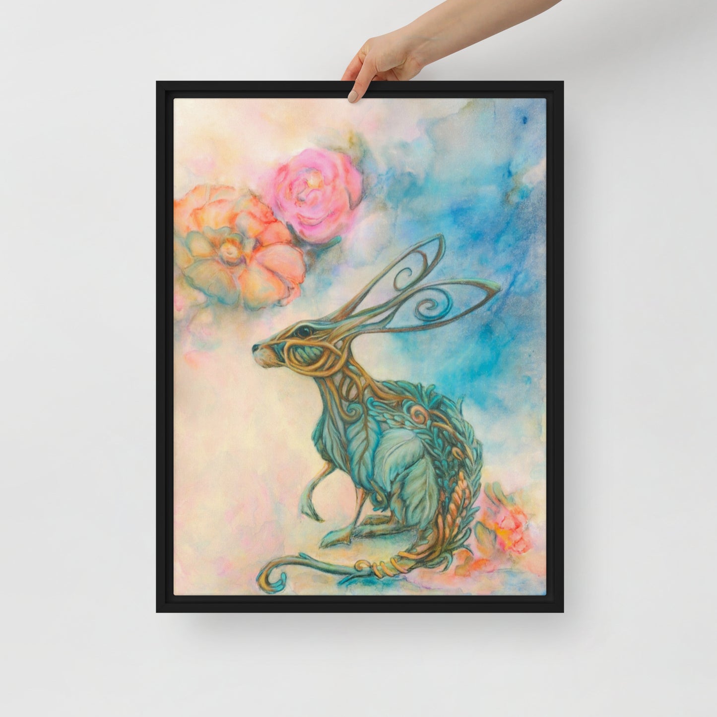 Framed canvas- Hare Plant