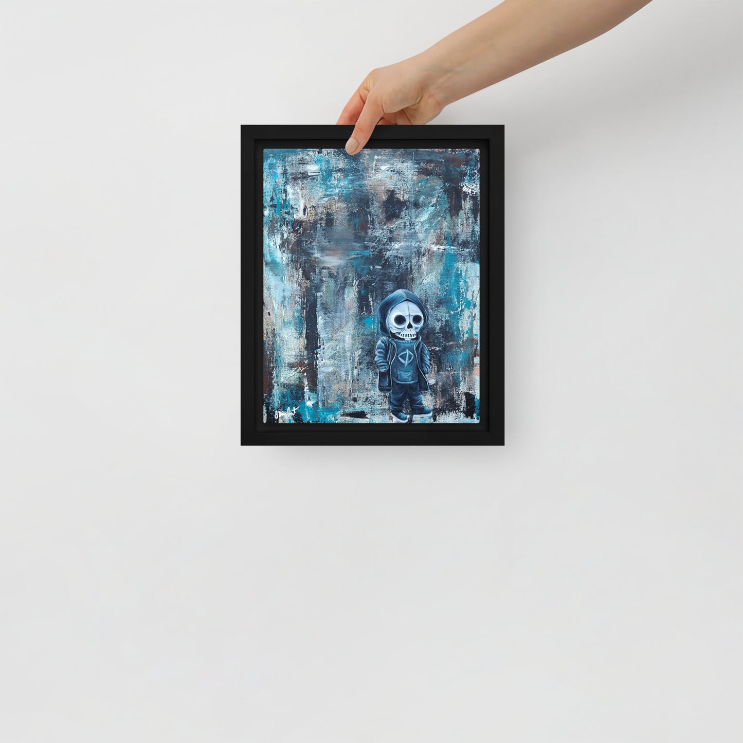 Framed canvas - Skull Boy