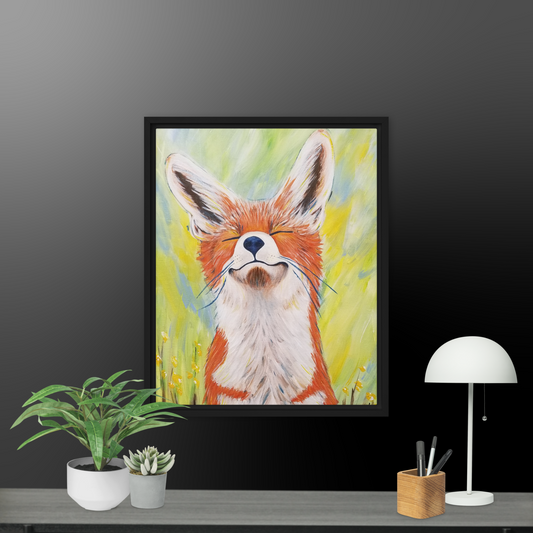 Framed canvas - Sun Fox