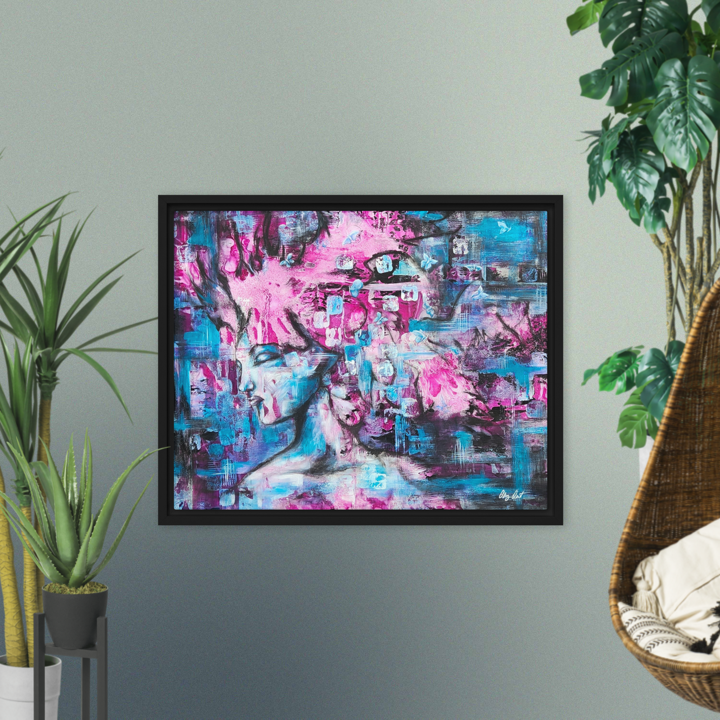 Framed canvas - Pink Lady