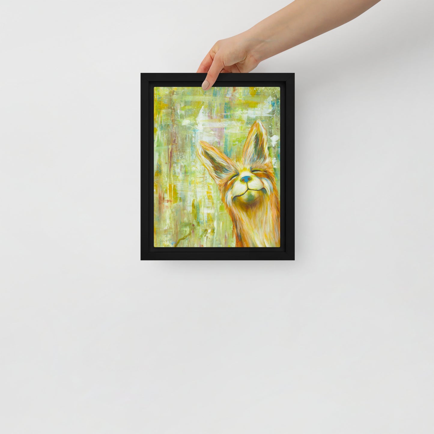 Framed canvas - Sunny Smile Fox