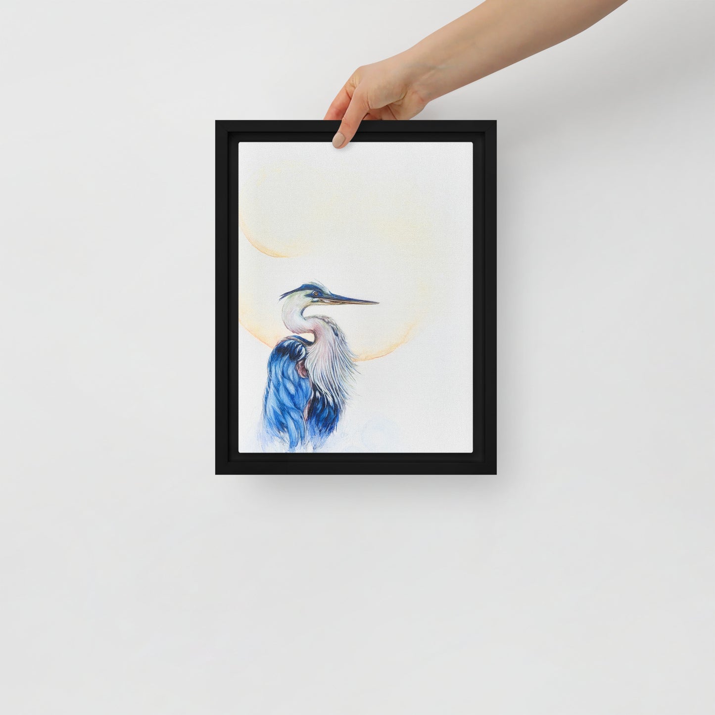 Framed canvas - Blue Heron