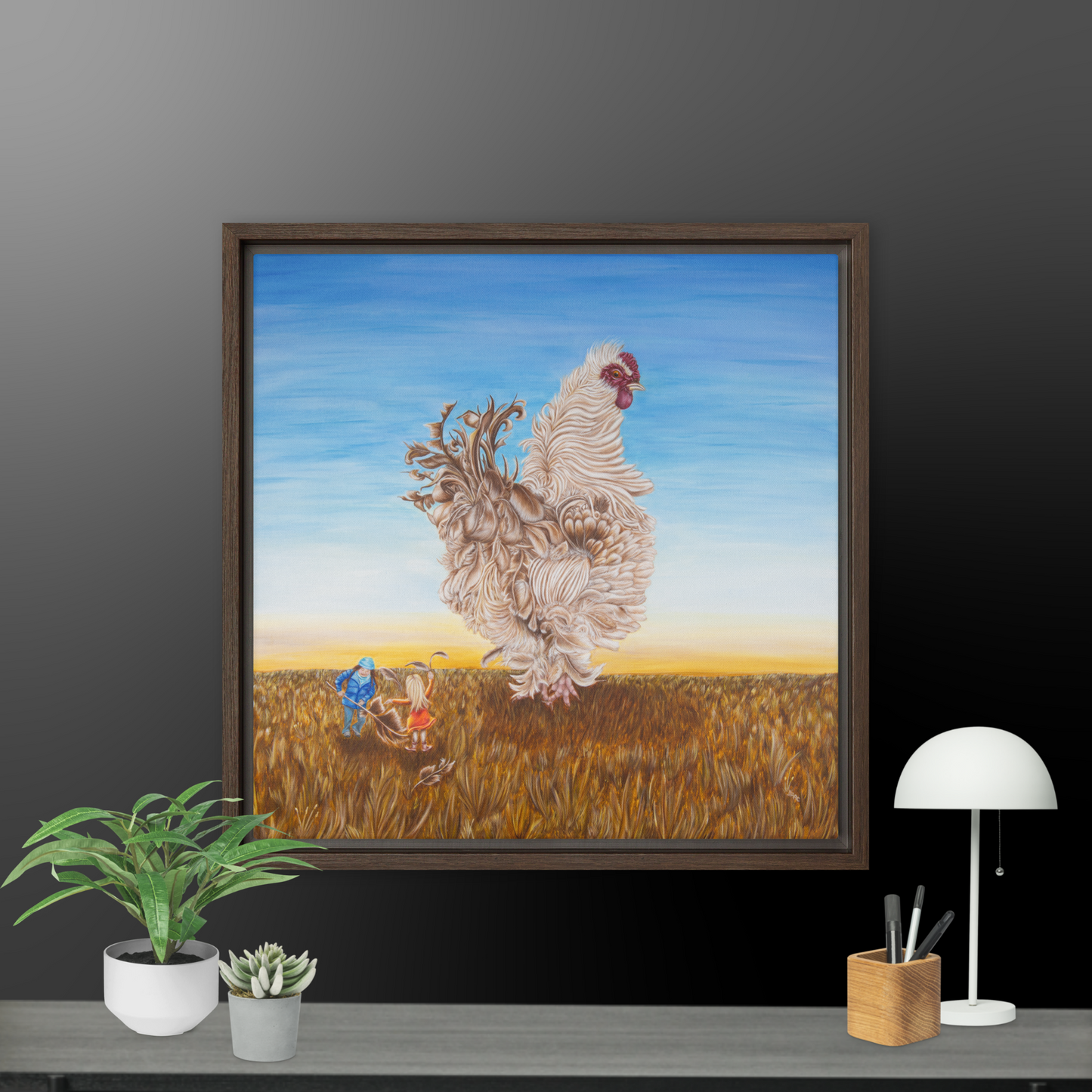 Framed canvas - Frizzle Pick Up