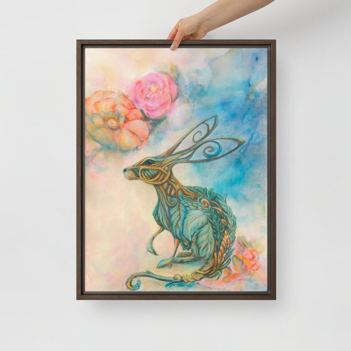 Framed canvas- Hare Plant