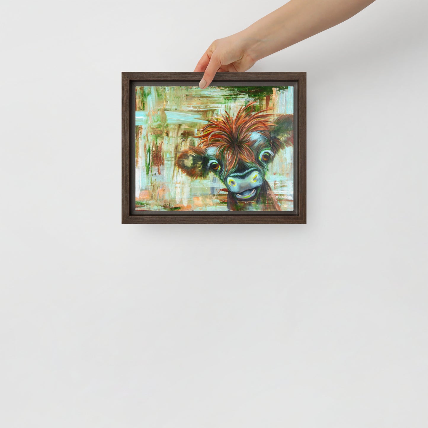 Framed canvas - Baby Cow