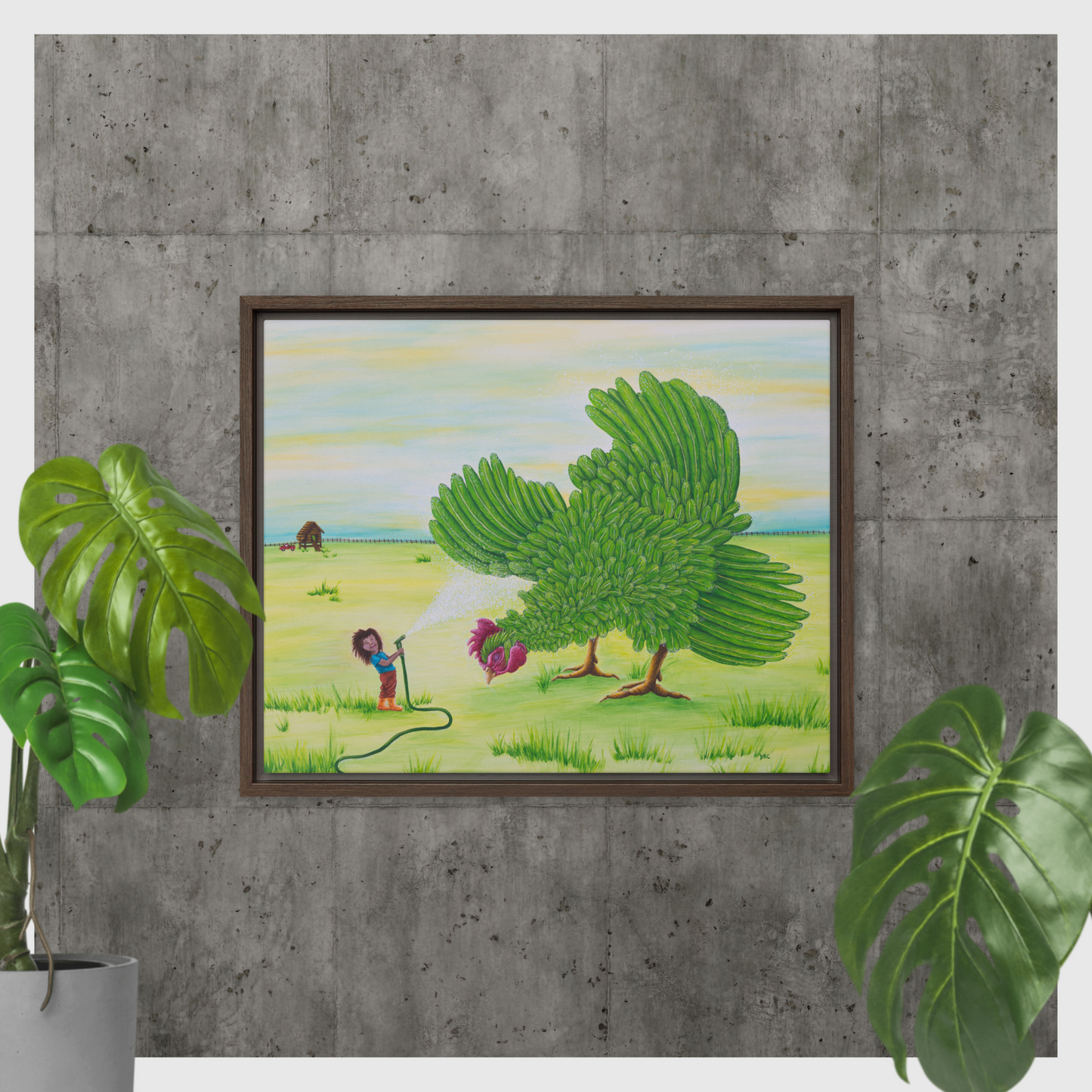 Framed canvas - Chicken Shake Off