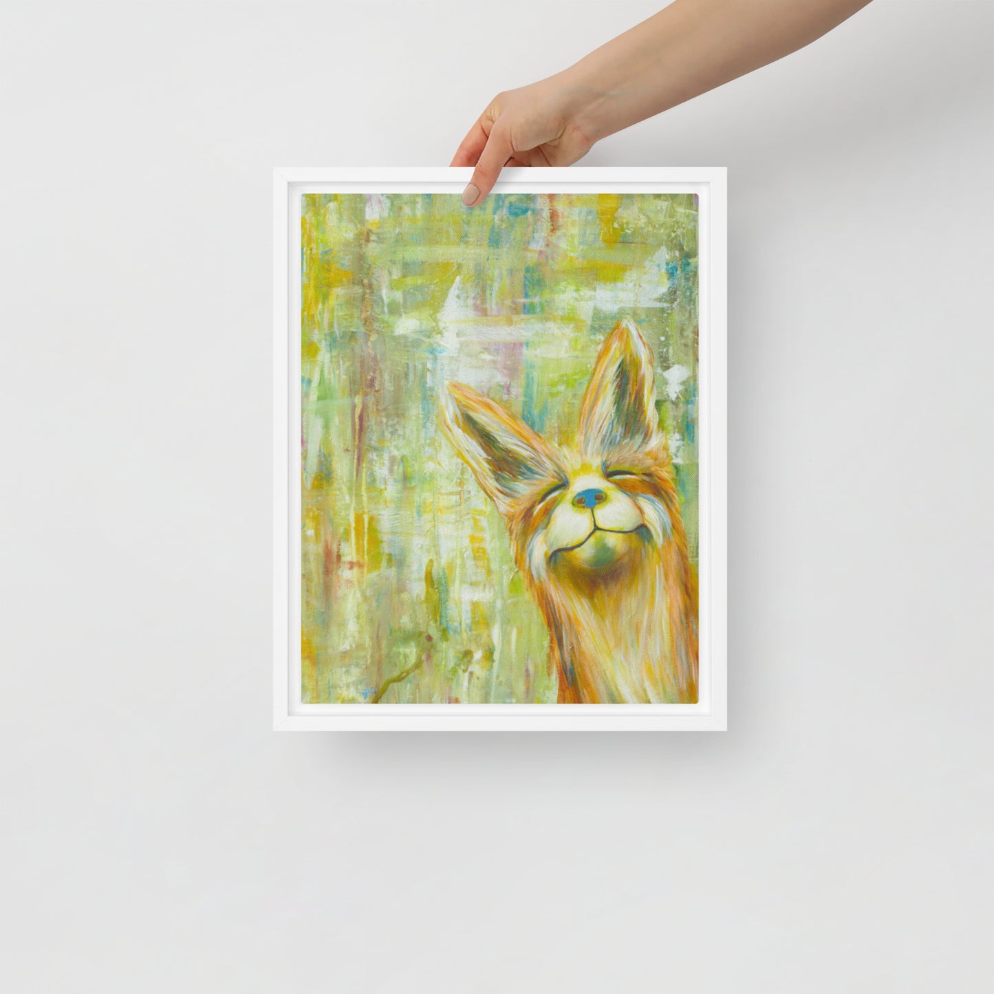 Framed canvas - Sunny Smile Fox