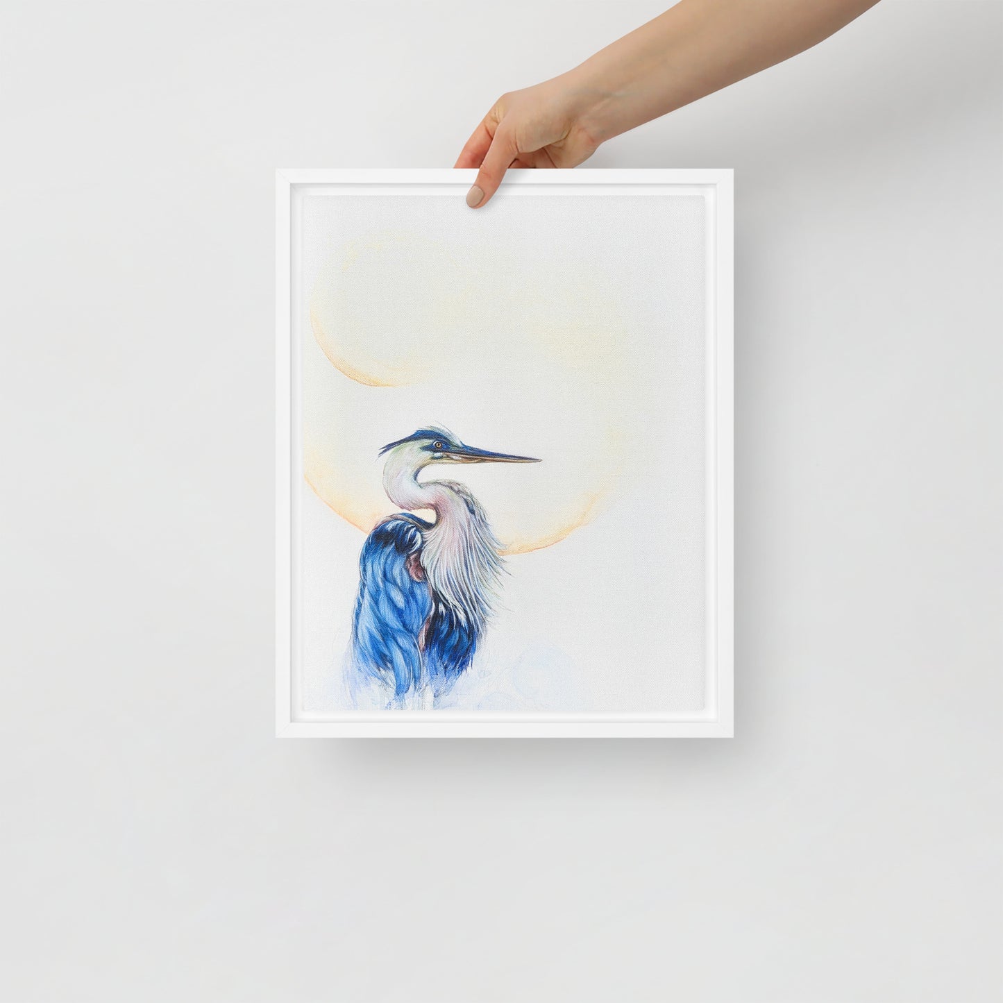 Framed canvas - Blue Heron