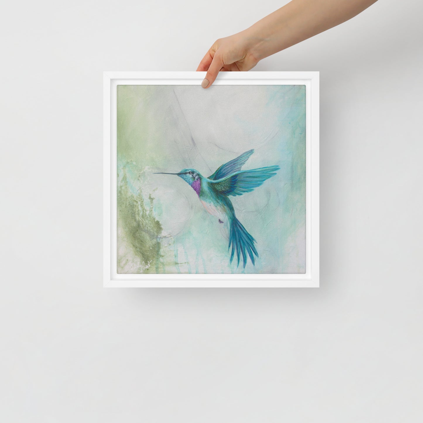 Framed canvas - Hummingbird