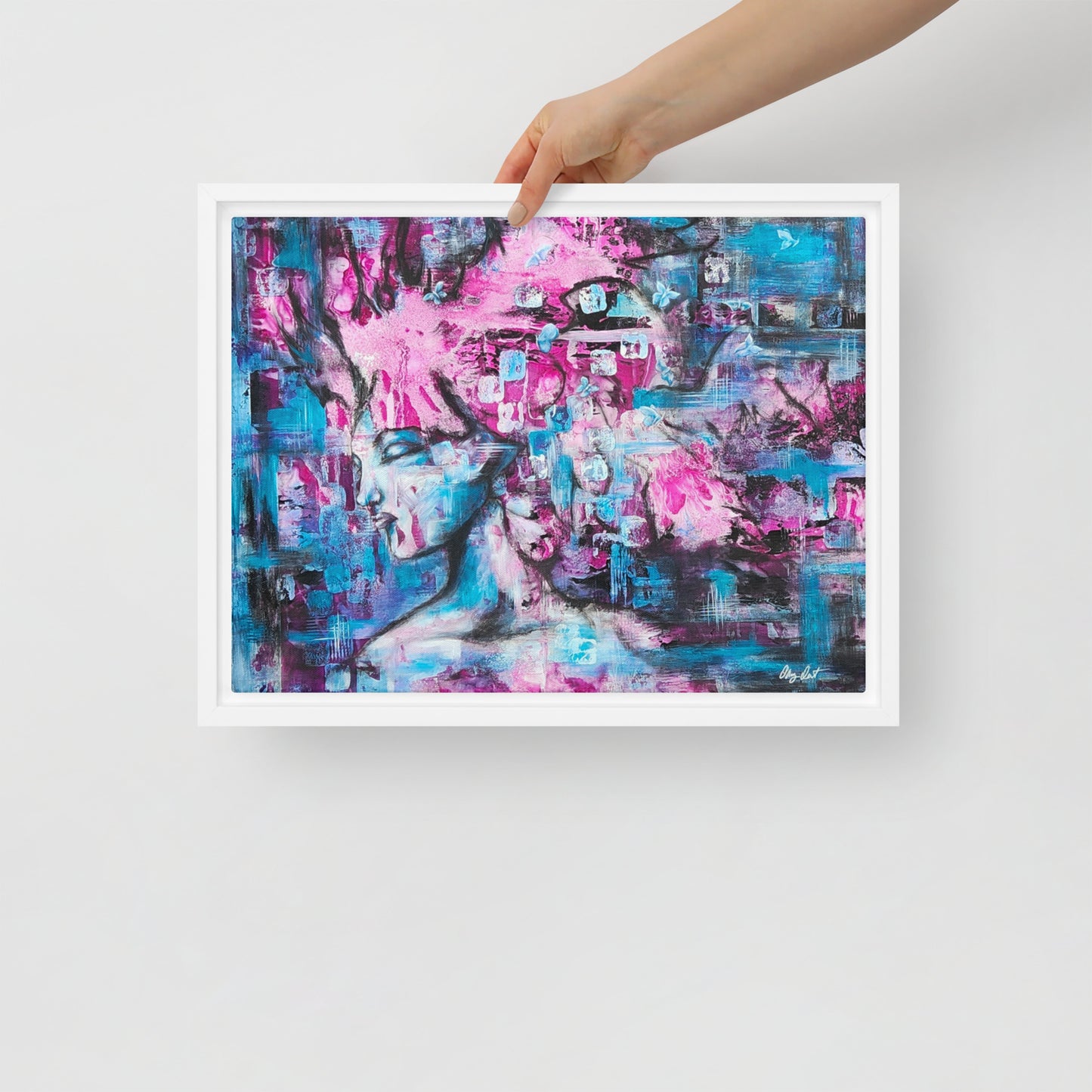 Framed canvas - Pink Lady