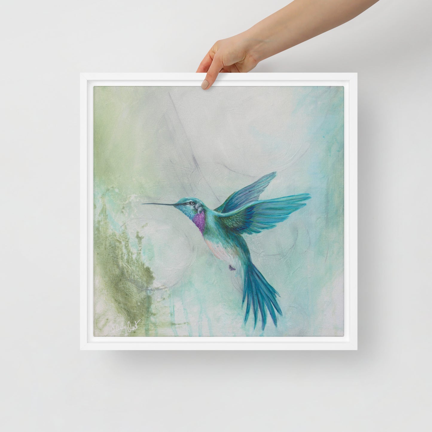 Framed canvas - Hummingbird