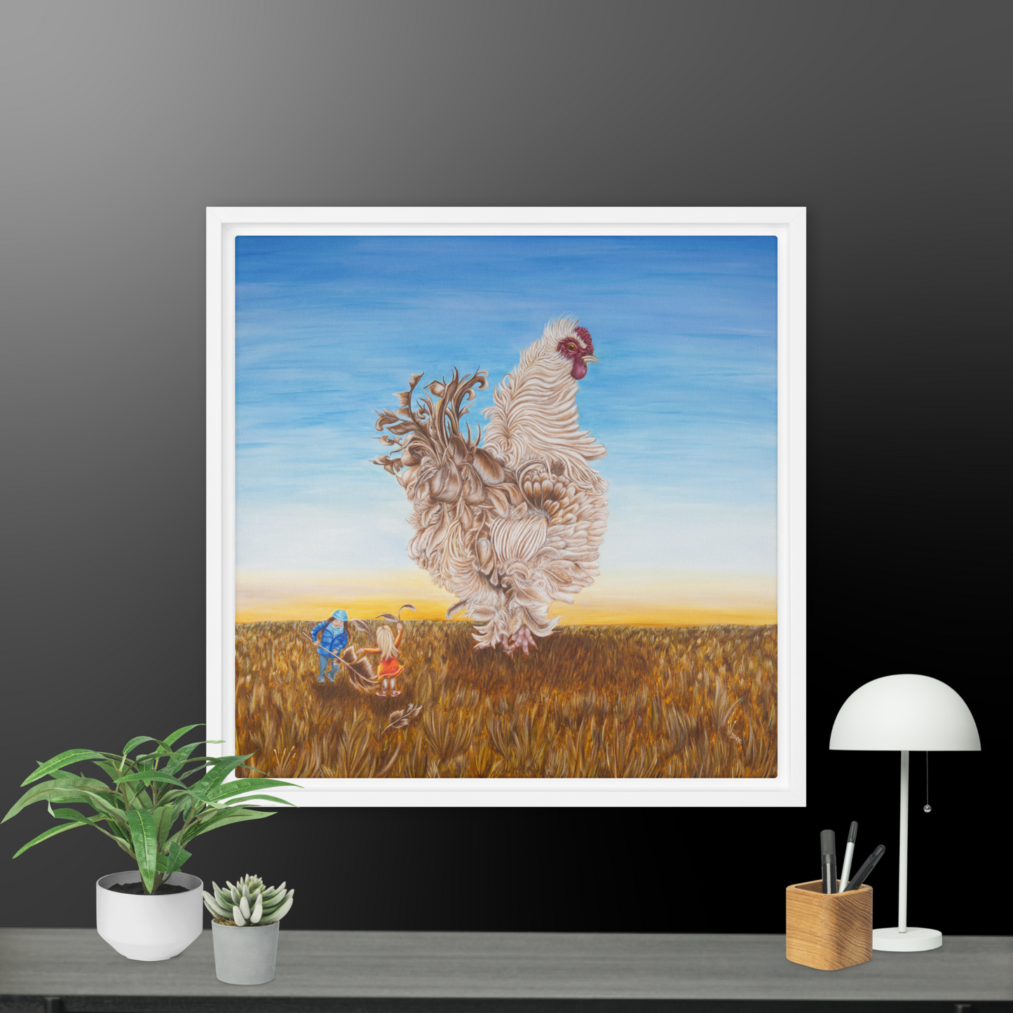 Framed canvas - Frizzle Pick Up