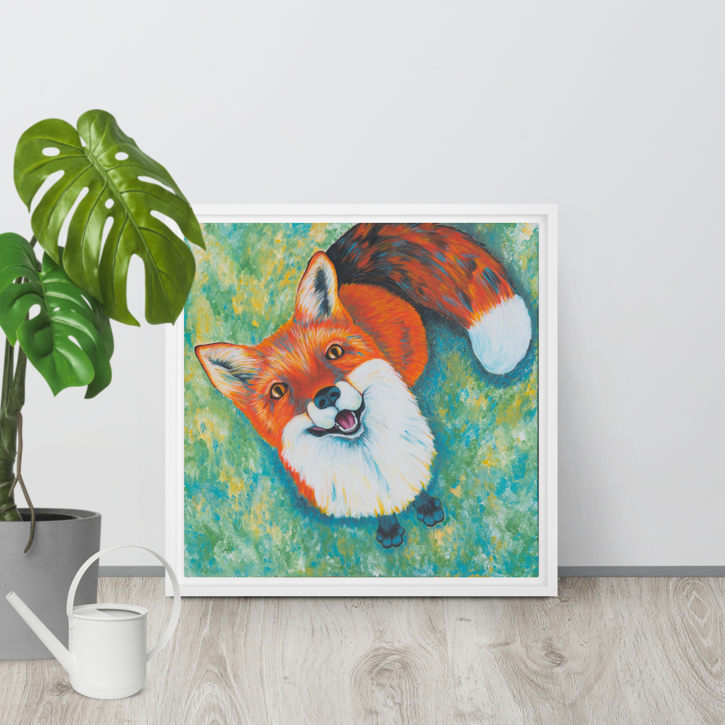 Framed canvas - Hello There Fox