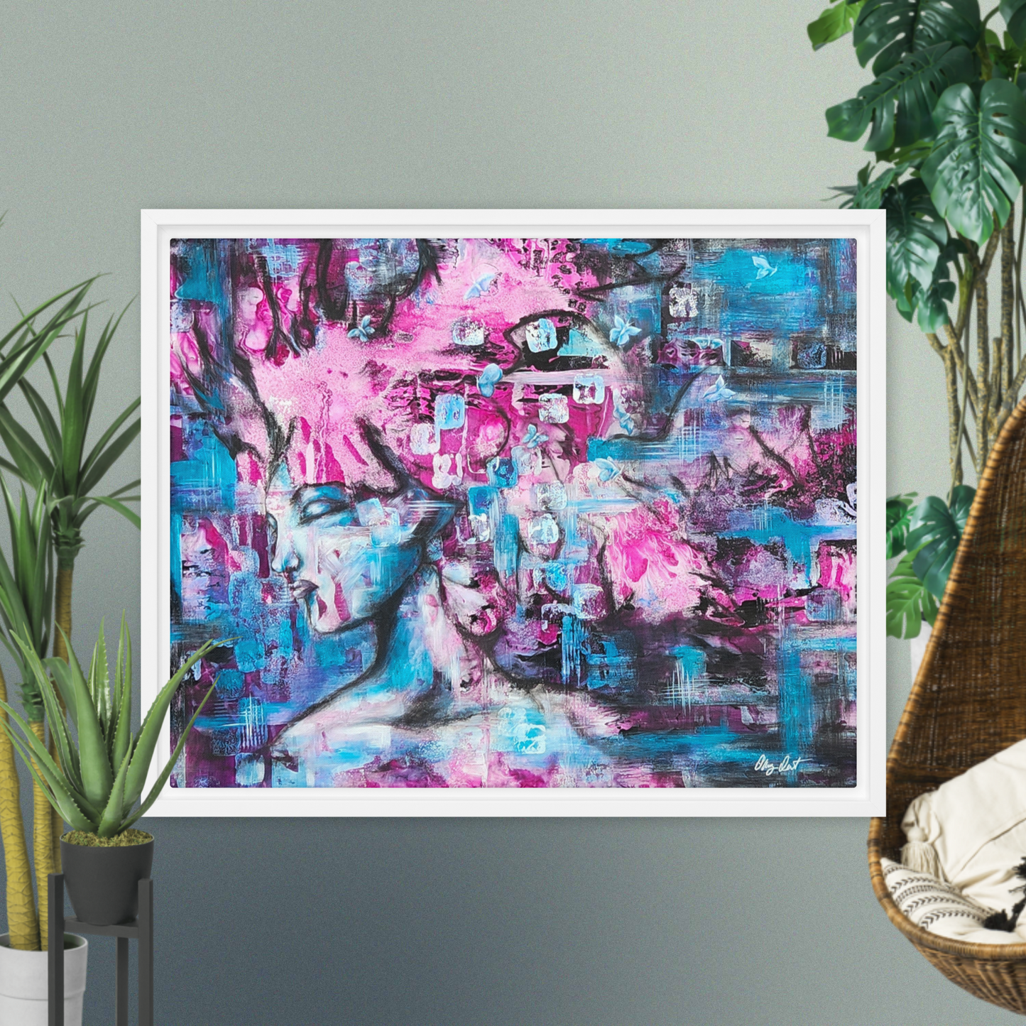 Framed canvas - Pink Lady