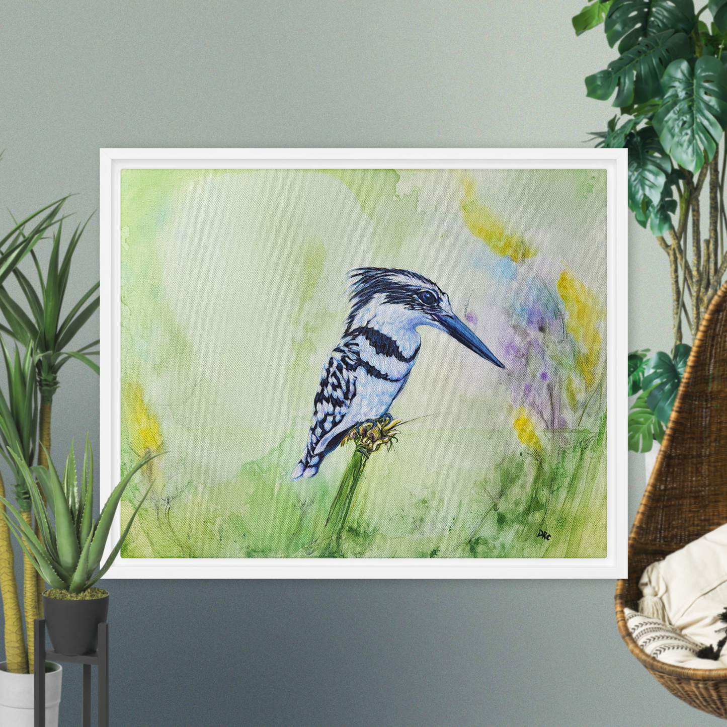 Framed canvas - Kingfisher