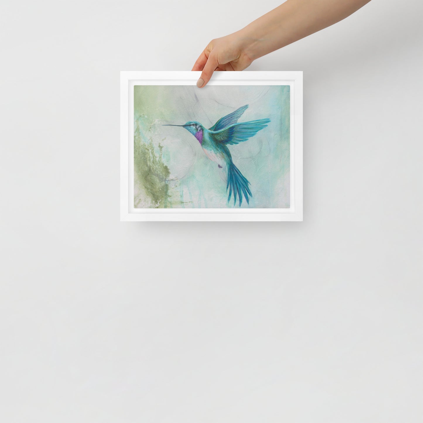 Framed canvas - Hummingbird