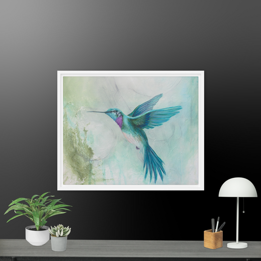 Framed canvas - Hummingbird