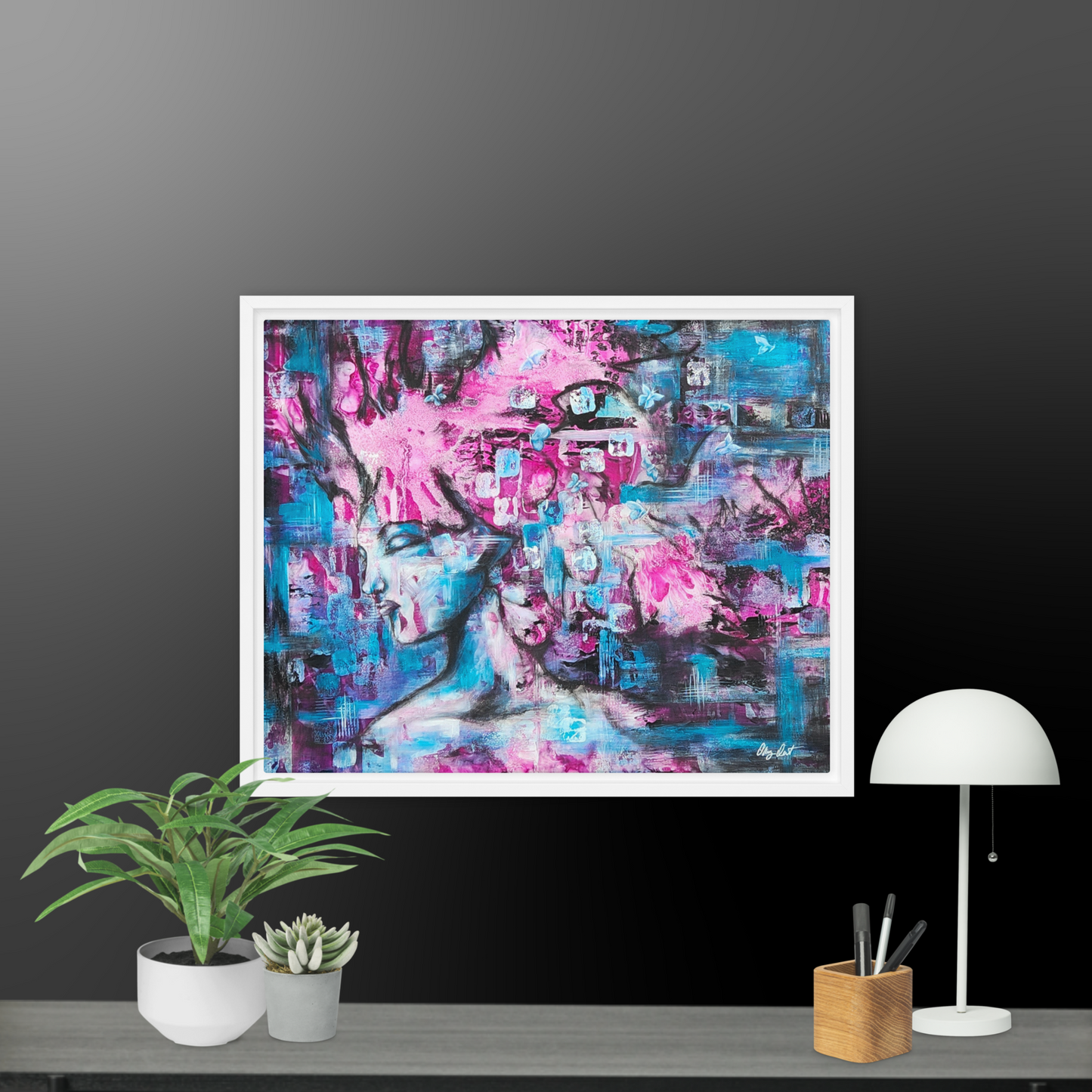 Framed canvas - Pink Lady