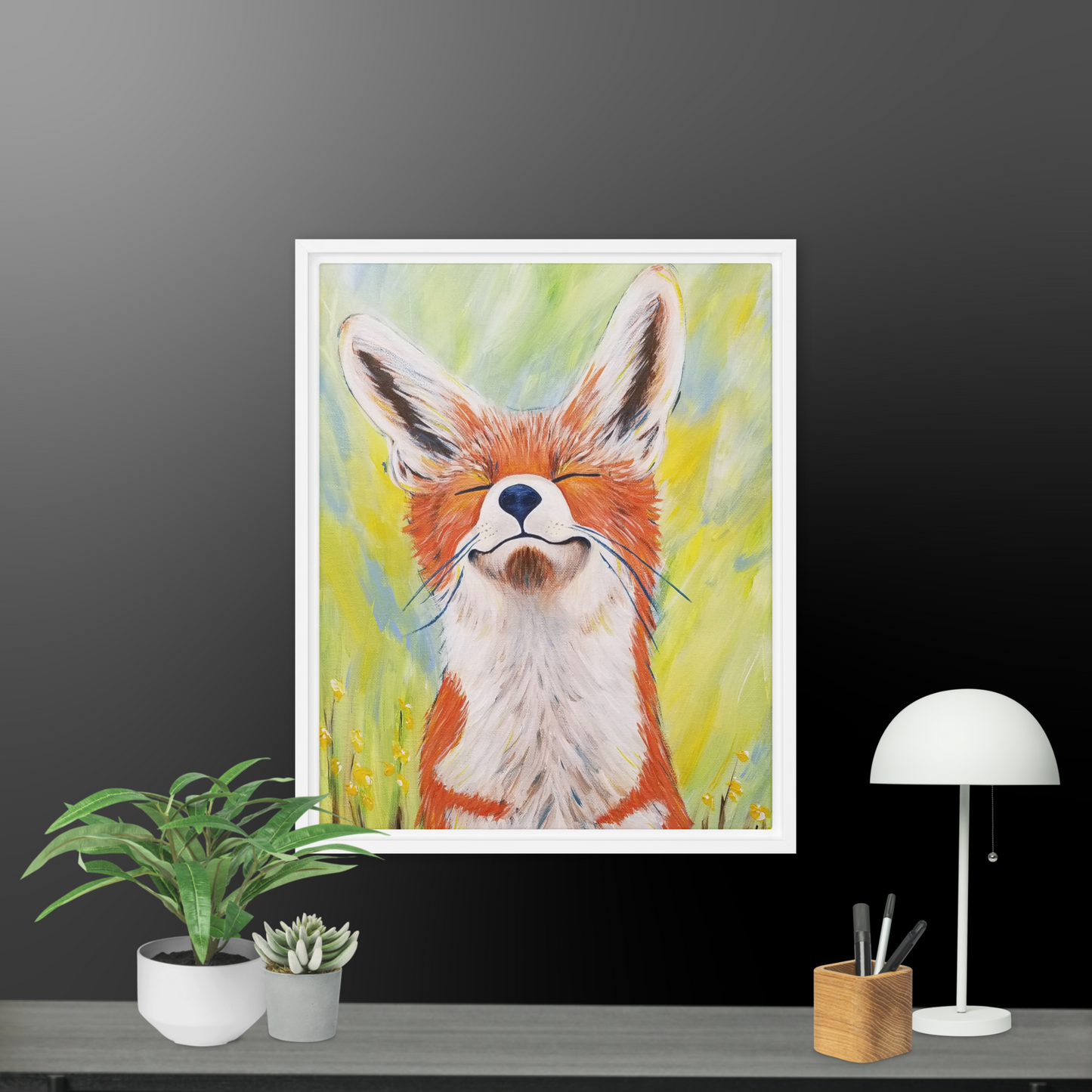 Framed canvas - Sun Fox