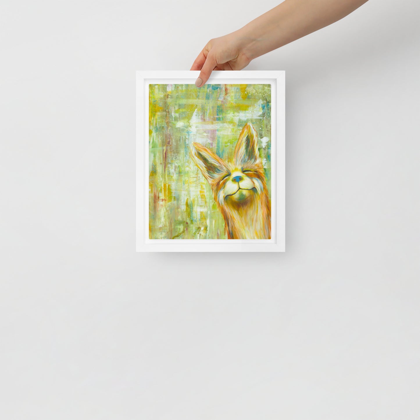 Framed canvas - Sunny Smile Fox