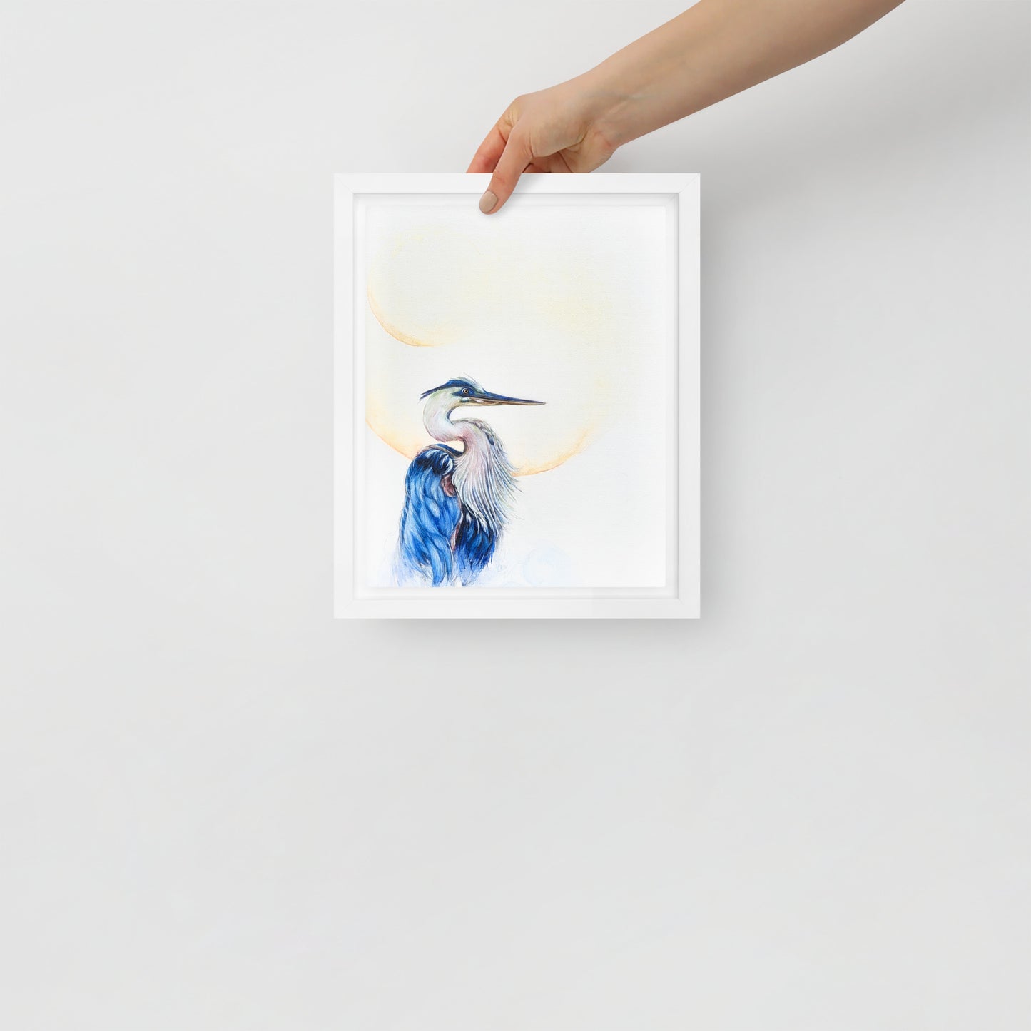 Framed canvas - Blue Heron