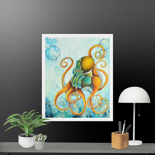 Framed canvas - Ron's Octo