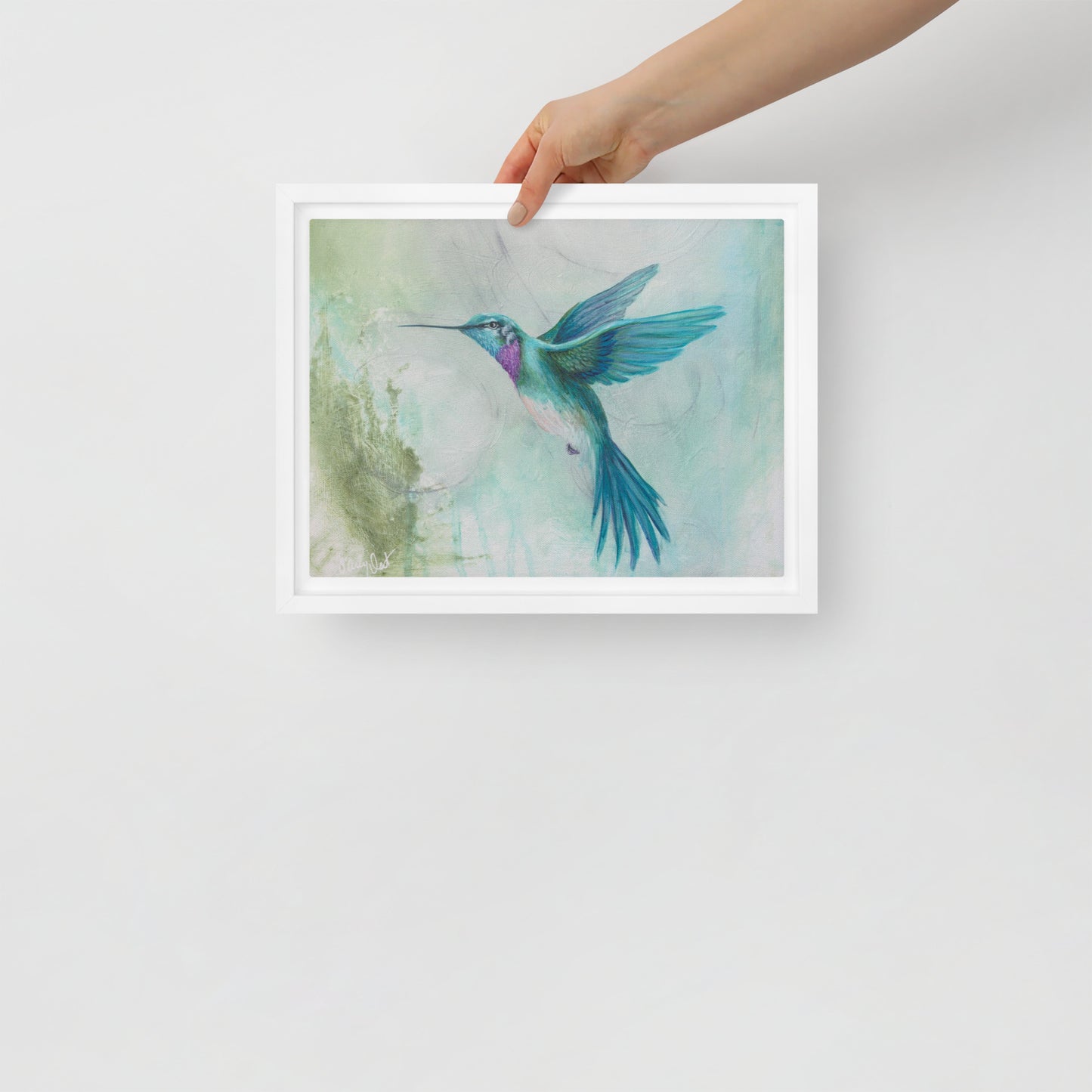 Framed canvas - Hummingbird