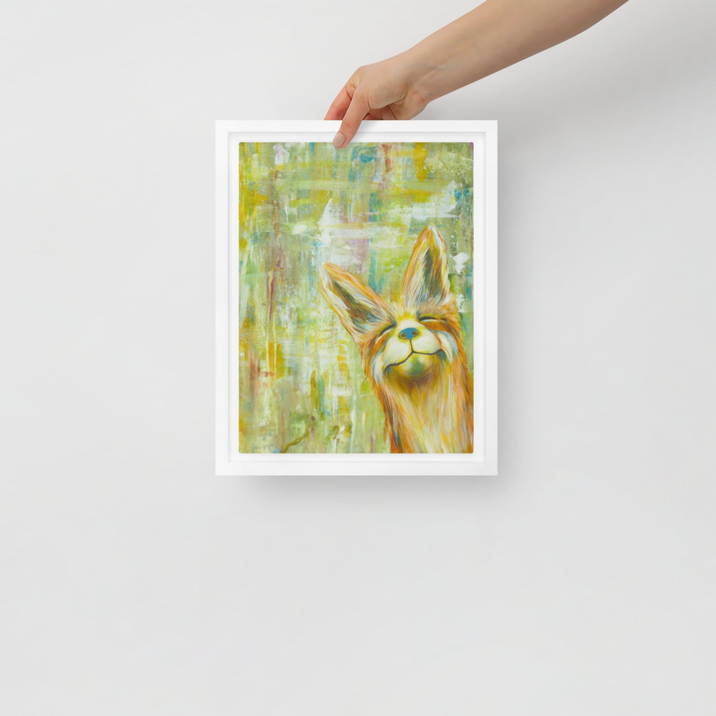 Framed canvas - Sunny Smile Fox