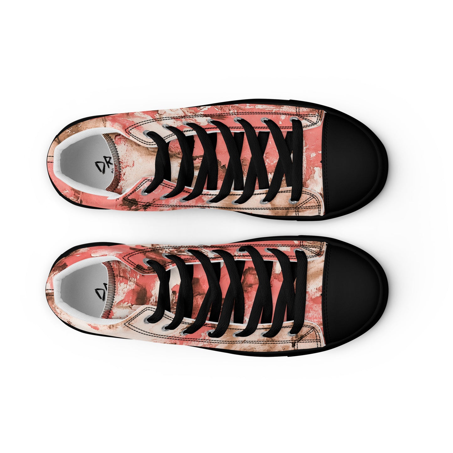 Men’s High Top - Mismatch Peach