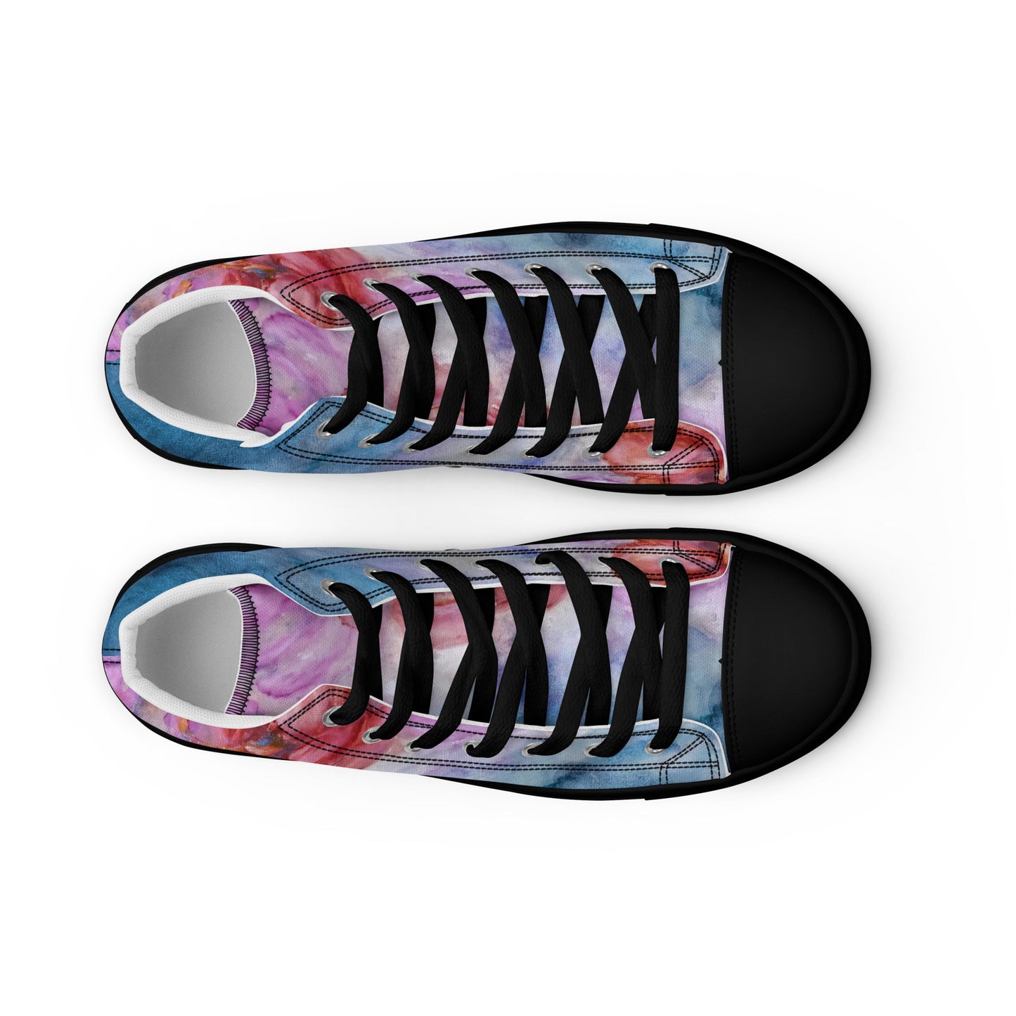 Men’s High Top - Flower Ink