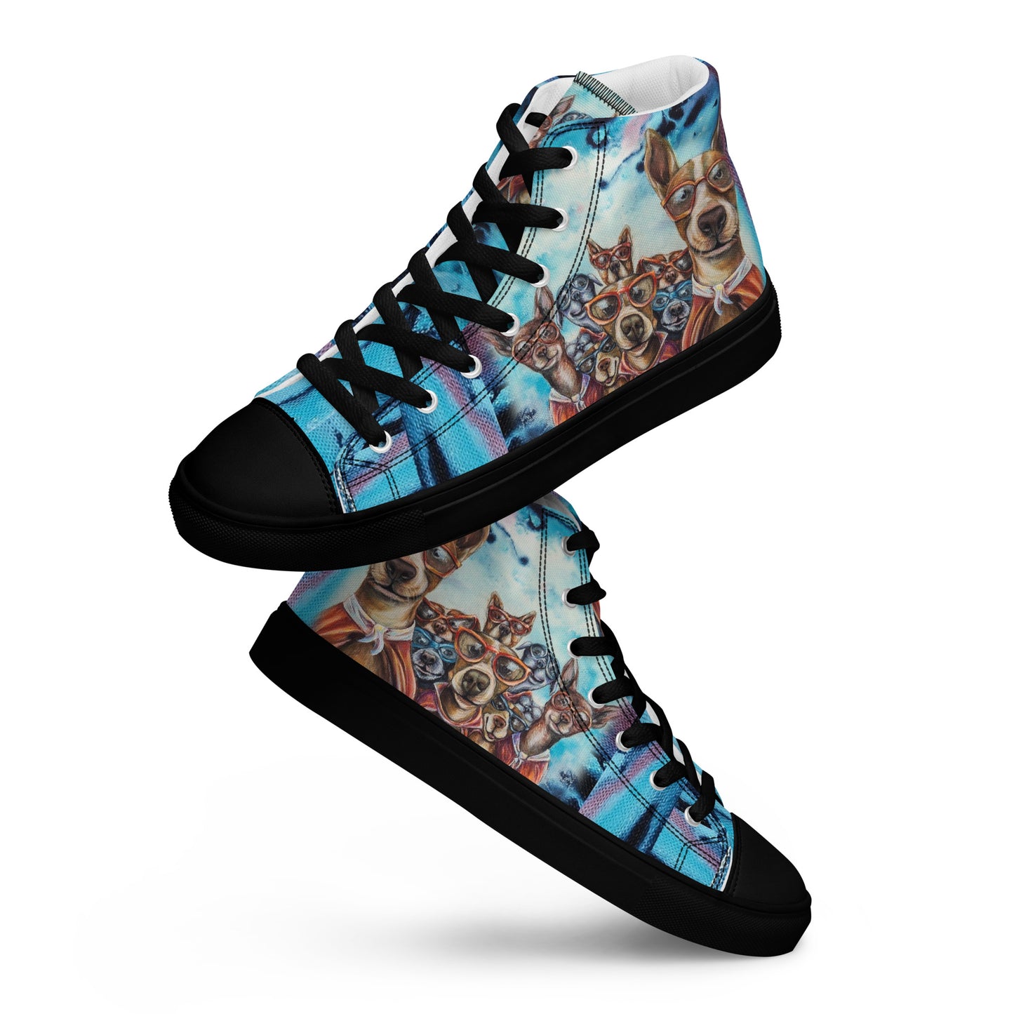 Men’s High Top - Superhero Dogs