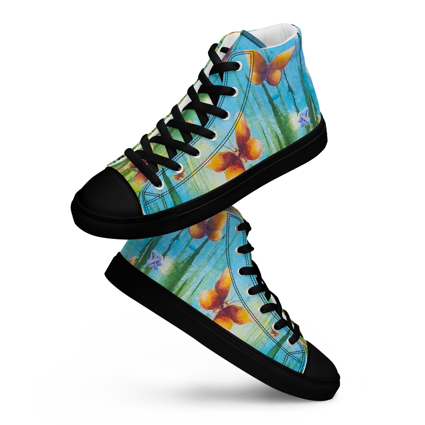 Men’s High Top - Butterfly Summer